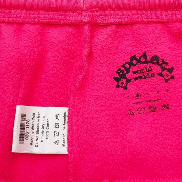 Sp5der P*NK V2 Sweatpants Pink Black | Spider Worldwide - Picture 3 of 5